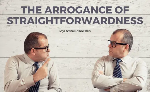 The arrogance of Straightforwardness (thumb)
